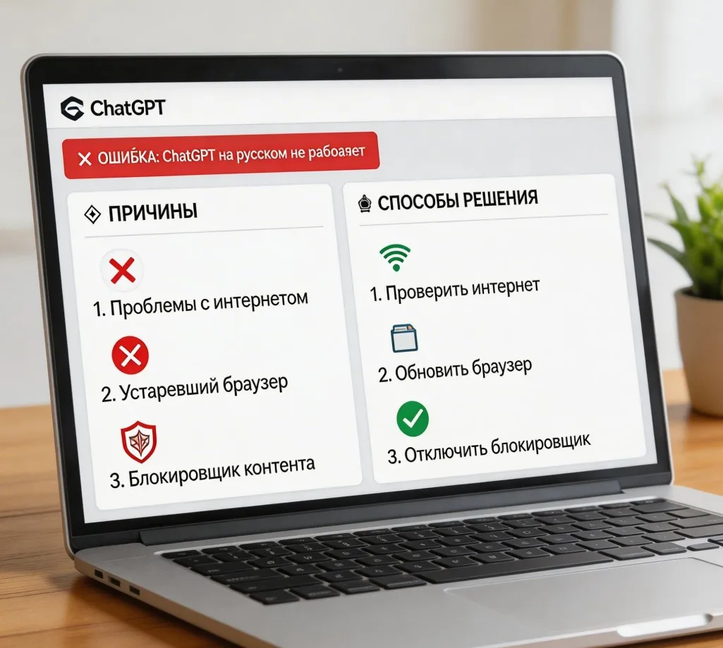 Chat GPT на русском не работает: причины и способы решения
